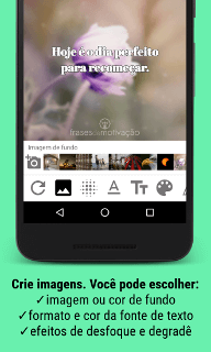 Tela da Frases de Motivação